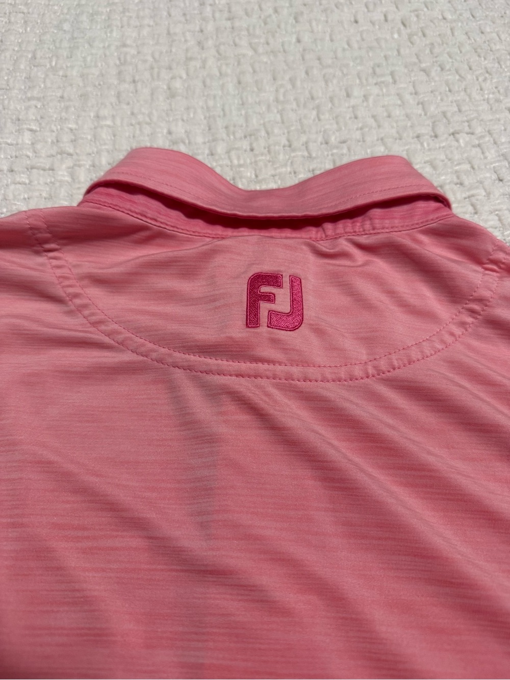 Foot Joy men’s pink polo, large.  Excellent condition